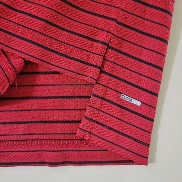 Adidas Golf Men's Classic Red Stripe Polo Shirt Top   - Picture 7 of 11